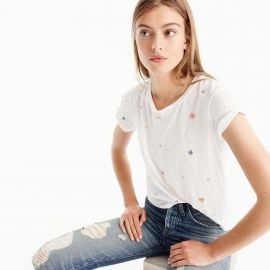 Embellished floral Tee at J. Crew